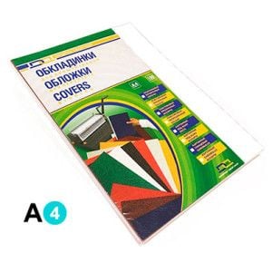 Обкладинка картонна D&A А4 250г/м2  Біла під шкіру(за 1 шт) (1220101020300)