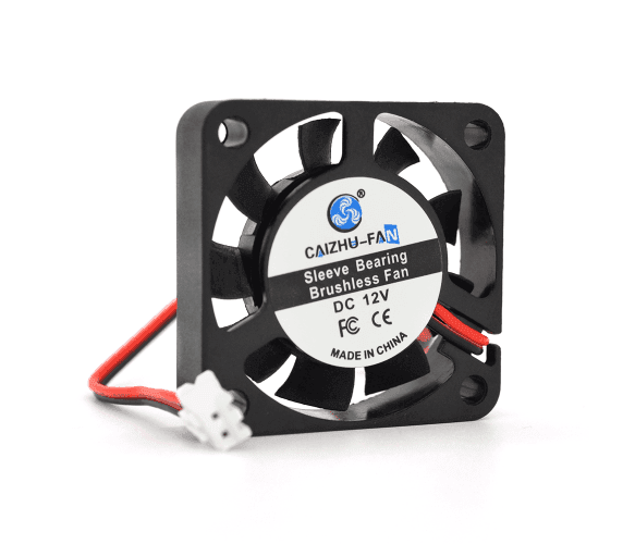 Кулер корпусний Caizhu-Fan 4010, 40x40x10mm, 12V/0.05A, RPM 6500±10%, 2-pin, Black, OEM 40023