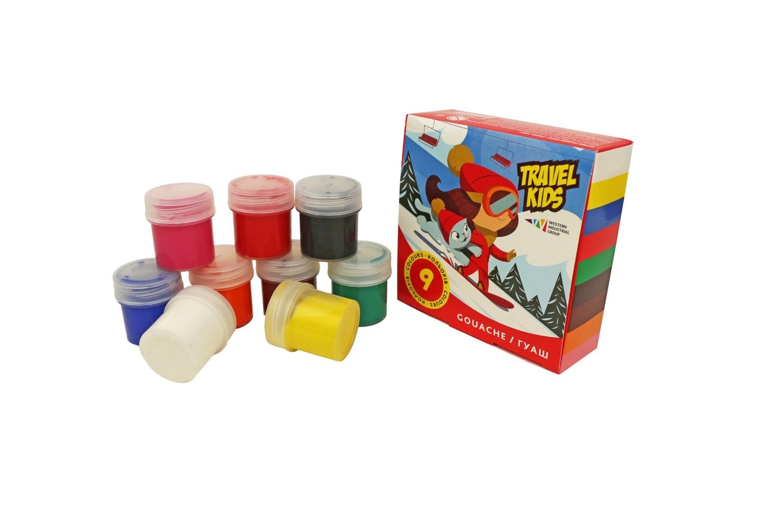 Гуаш Гамма TRAVEL KIDS 9кол 20мл 321035