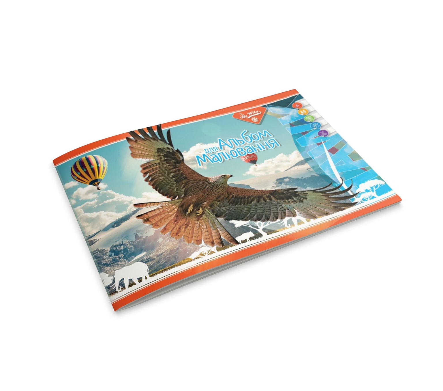 Альбом для малювання Аркуш А4 скоба 24арк Орел 1В2519