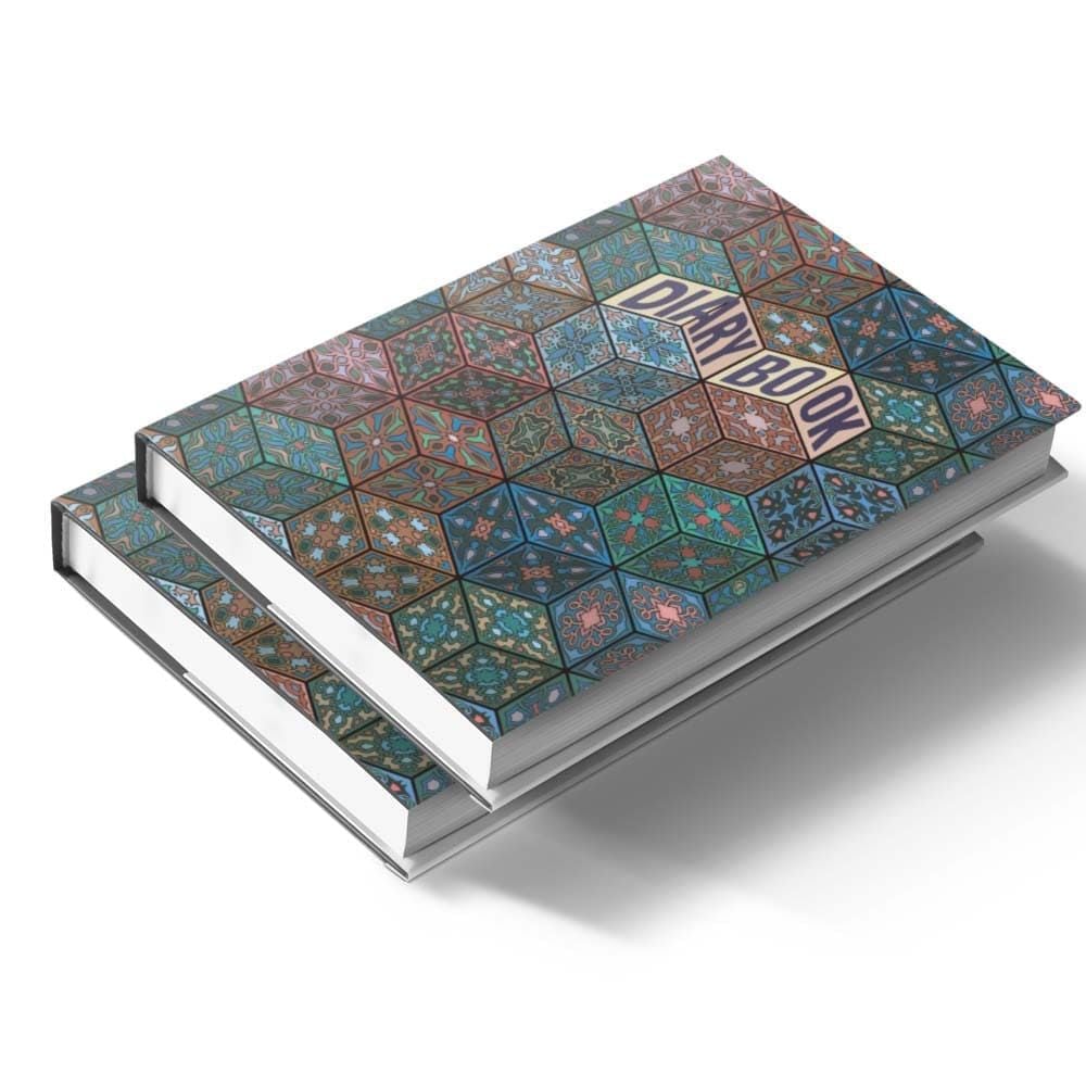 Щоденник недатований ART Аркуш А5 352стор лінія Кубики мандала 352ББЛ244