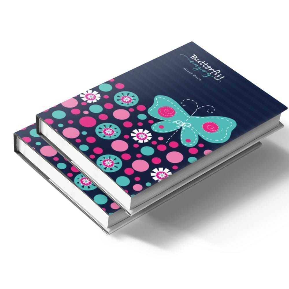 Щоденник недатований ART Аркуш А5 352стор лінія Метелик 352ББЛ236