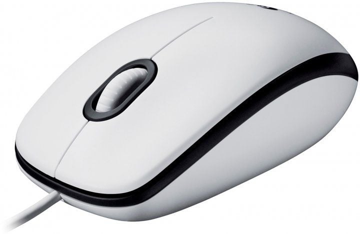 Мишка USB Logitech Mouse  M100, біла