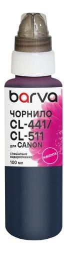 Чорнило для Canon CL-441/CLI-521/CL-511 спеціальне 100 мл, водорозчинне, пурпурове Barva (C521-287e)