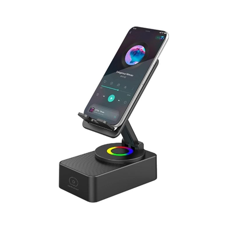 Портативна акустика WUW-R190 2 in 1 Holder & Speaker Black