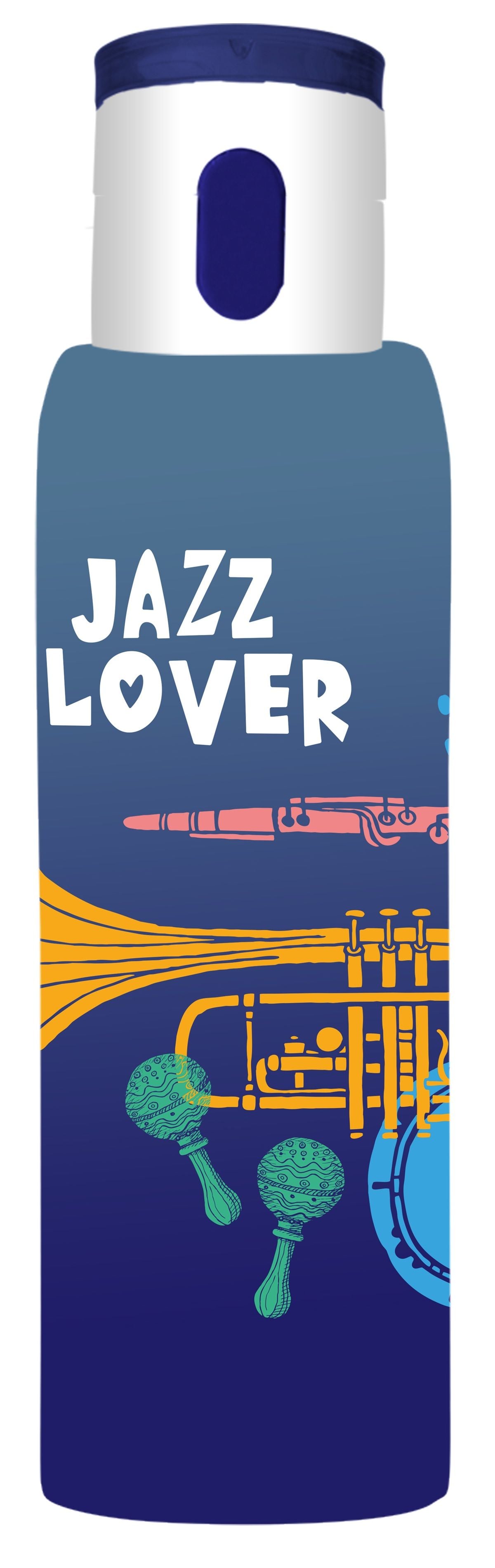 Пляшка д/води пл. HEREVIN з/кноп. Hanger-Jazz Lover 0.75 л д/спорту