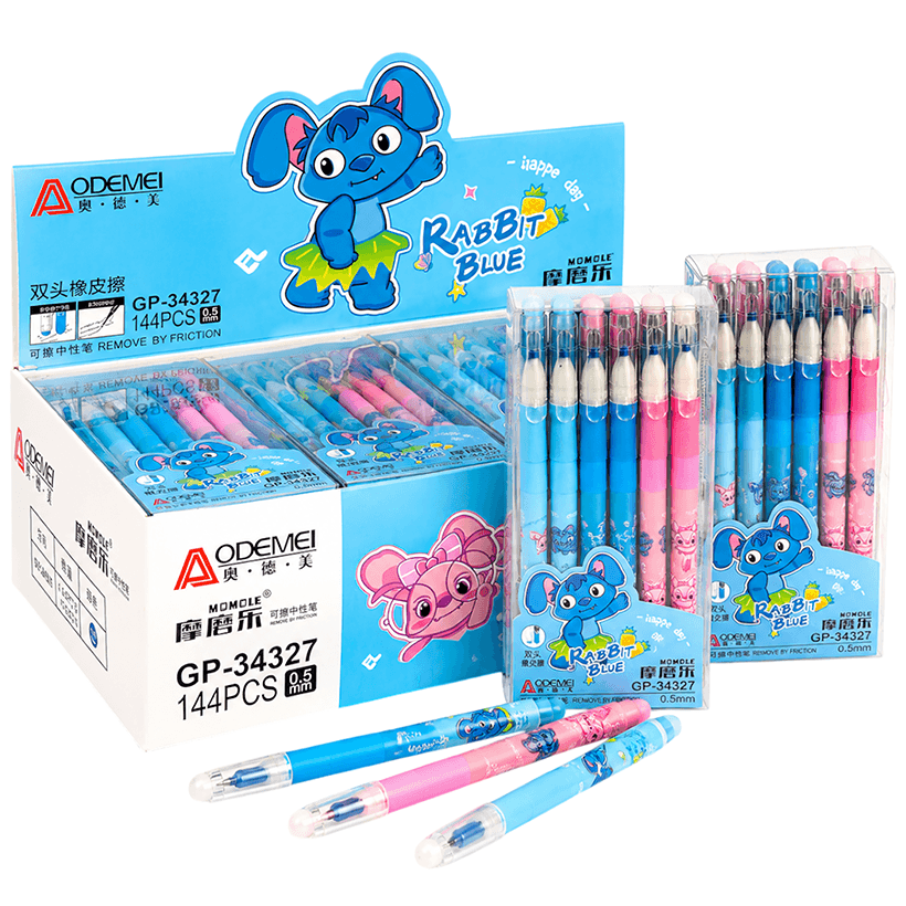 Ручка "пише-стирає" гелева 0,5мм  "Rabbit blue" Odemei синя 34327