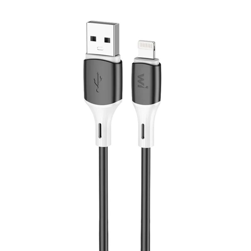 Кабель Wibrand Mamba iP silicone charging data cable 1m Black WI.DC/MA1B-UL