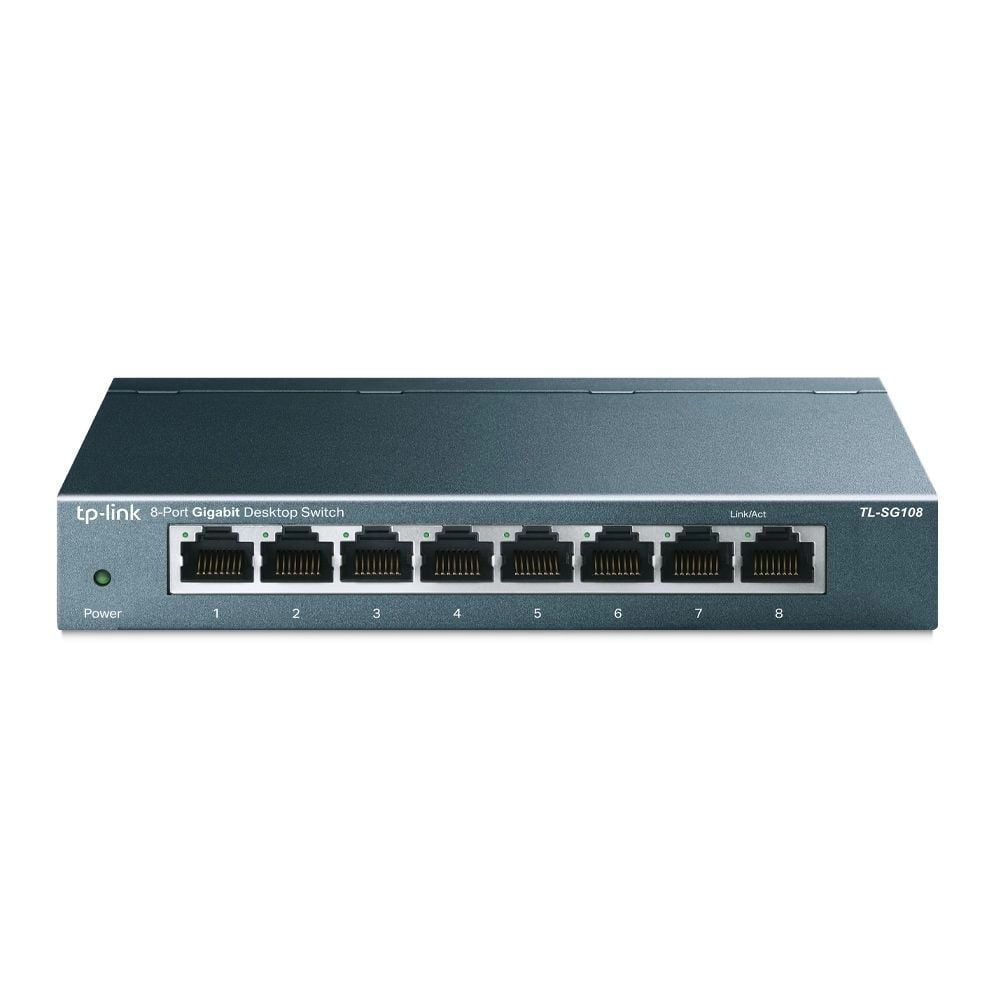 Комутатор TP-LINK TL-SG108 8*GE,Некерований