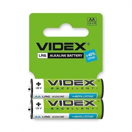 БАТАРЕЙКА Videx LR6/AA SHRINK CARD (за 2 шт)