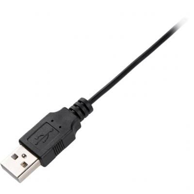 Клавіатура USB Vinga KB110BK мембранна,чорна