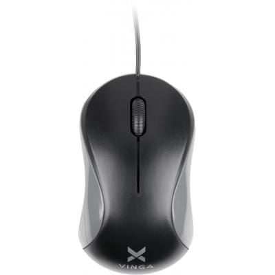 Мишка USB Vinga MS-882 black - gray