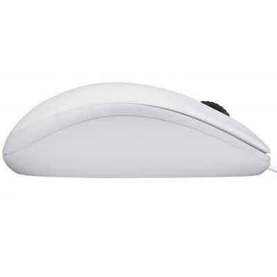 Мишка USB  Logitech B100 (910-003360) біла, оптична