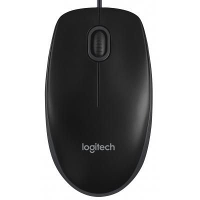 Мишка USB Logitech B100 (910-003357) чорна, оптична