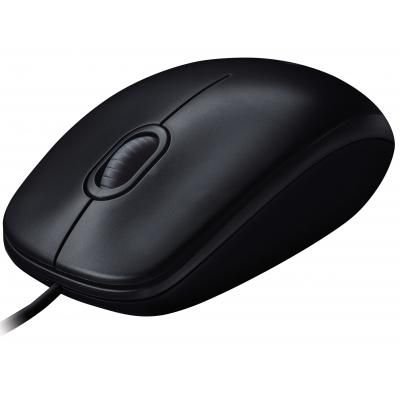 Мишка USB Logitech B100 (910-003357) чорна, оптична