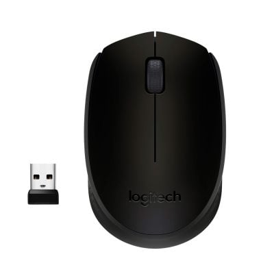 Мишка бездротова  Logitech M170 Grey/Black 910-004642