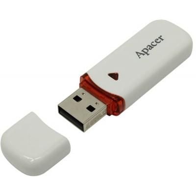 USB флеш-накопичувач 64GB AH333 white USB 2.0 Apacer (AP64GAH333W-1)