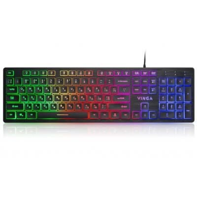 Клавіатура  USB Vinga KB410 black