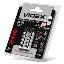 Акамулятор АА Videx HR6/AA 2100MAH блістер 2шт
