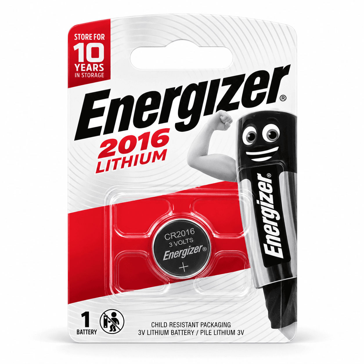 БАТАРЕЙКА Energizer Baze Lithium CR 2016 в блістері