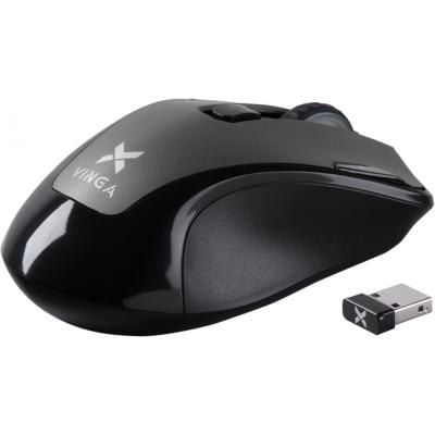Мишка Vinga MSW-527 gray для комп'ютера, для ноутбука, оптичний, 1600 dpi, радіо