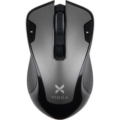 Мишка Vinga MSW-527 gray для комп'ютера, для ноутбука, оптичний, 1600 dpi, радіо