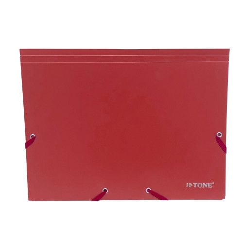 Папка пластикова на гумках А4 червона H-Tone JJ40941-red