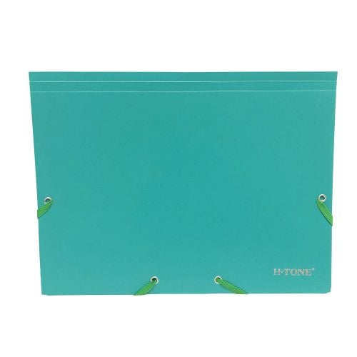 Папка пластикова на гумках А4 зелена H-Tone JJ40941-green