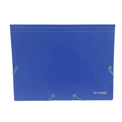 Папка пластикова на гумках А4 синя H-Tone JJ40941-blue