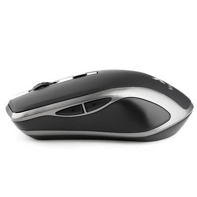 Мишка Vinga MSW-909 Silent black-grey для комп'ютера, для ноутбука, оптичний, 1600 dpi, радіо