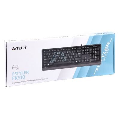 Клавіатура A4Tech FKS10 USB Grey
