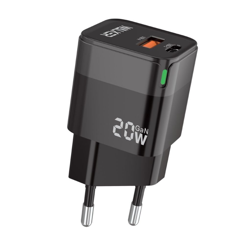 Мережевий зарядний пристрій(адаптер) WALKER WH-42 20W black