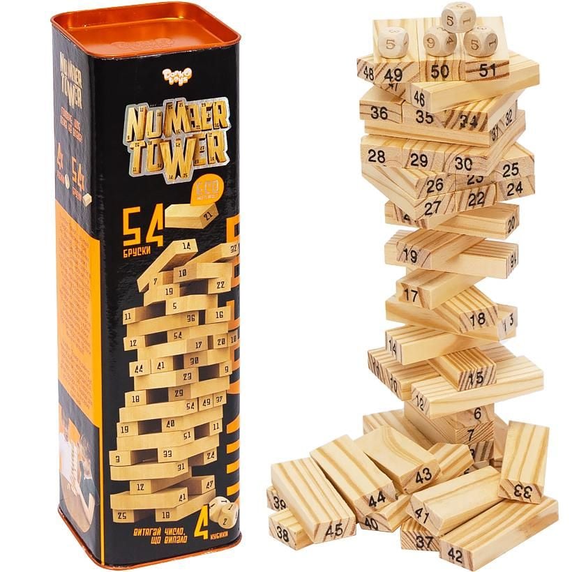 Розвиваюча настільна гра "NUMBER TOWER" УКР./рос NT-01U