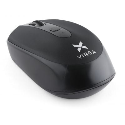 Мишка Vinga MSW-908 Silent Click black для комп'ютера, для ноутбука, оптичний, 1600 dpi, радіо