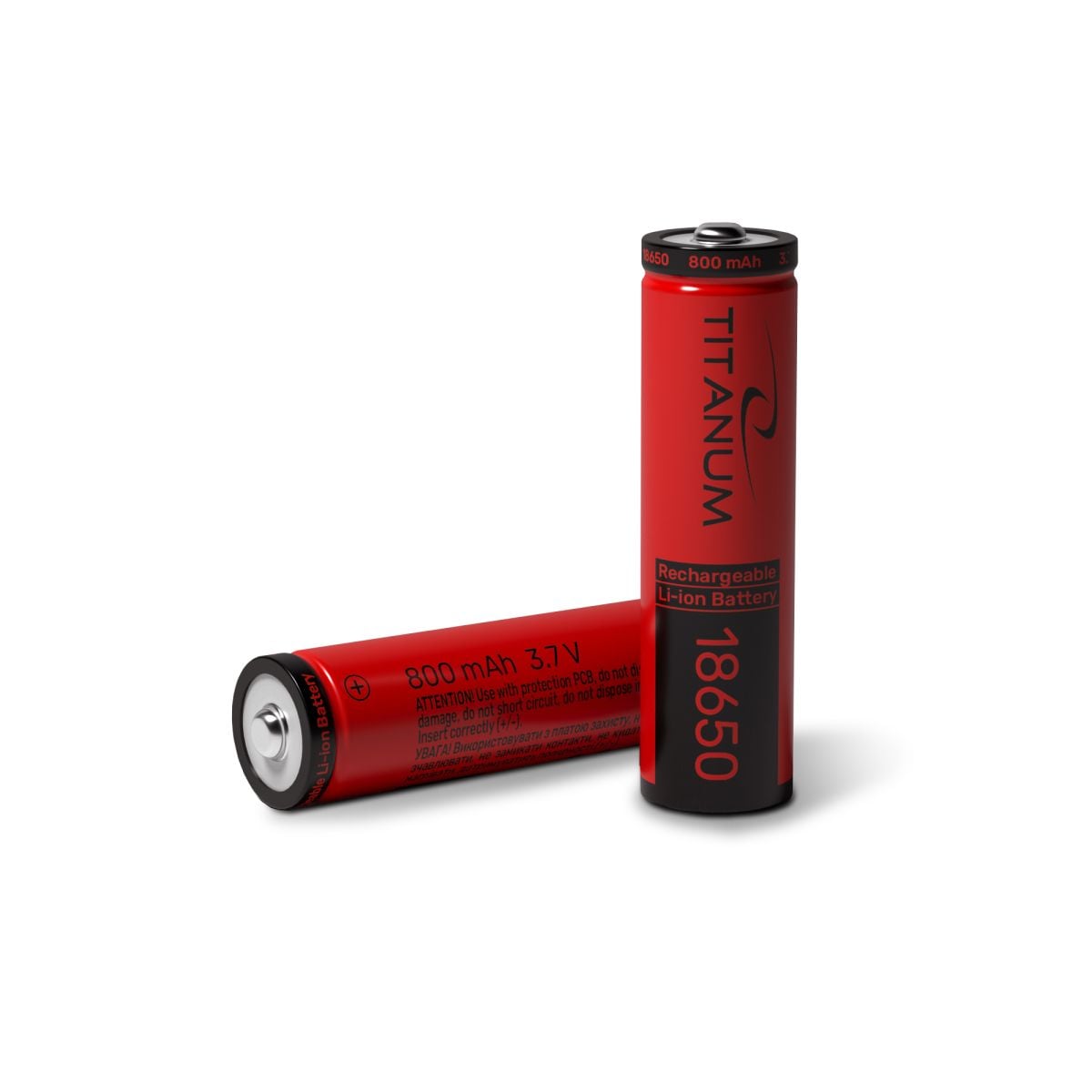 Акумулятор Titanum літій-іонний 18650(без захисту) 800 mAh bulk/1шт