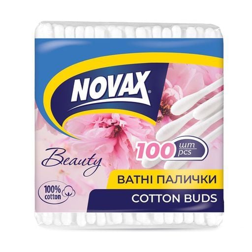 Палички ватні Novax 100 шт
