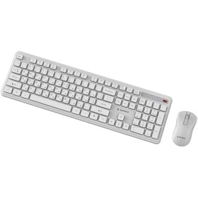Комплект Gembird Slim Pro Business Wireless White (KBS-WPS-01-W-CYRL)