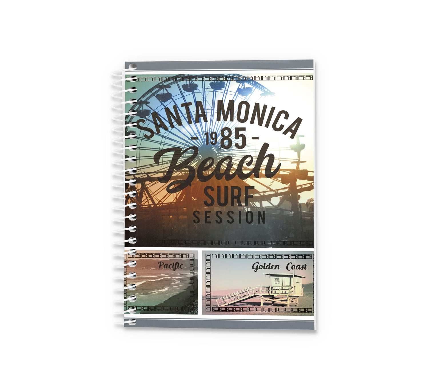 Блокнот Аркуш кліт. бічна спіраль А5 96арк SantaMonica 1В2287