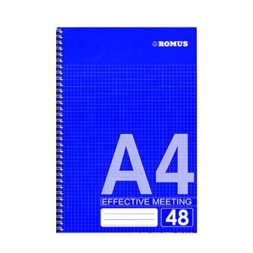 Блокнот Romus A4 48 аркушів у клітинку бокова спіраль (R882928)