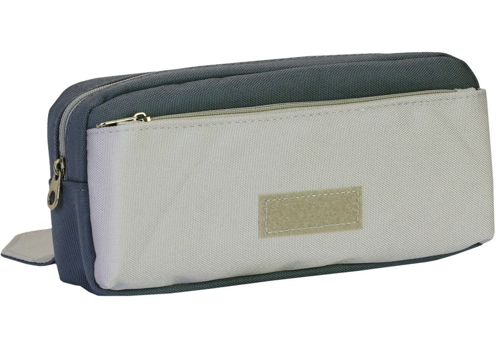 Пенал на 2 відділення з кишенею CF6920-grey