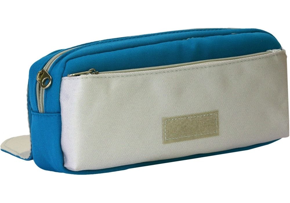 Пенал на 2 відділення з кишенею CF6920-blue