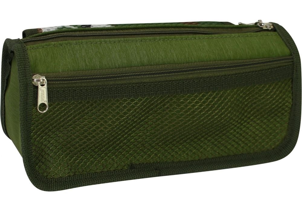 Пенал на 2 відділення J-2373-green