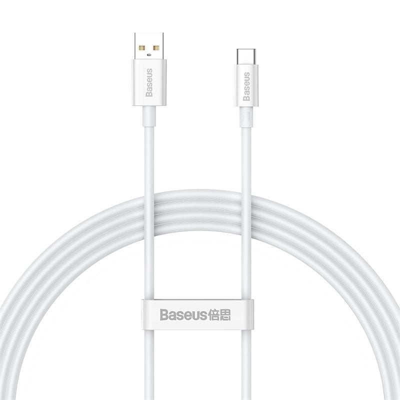Baseus Superior Series Fast Charging Data Cable USB to Type-C 100W 1.5m Moon White P10320102214-02