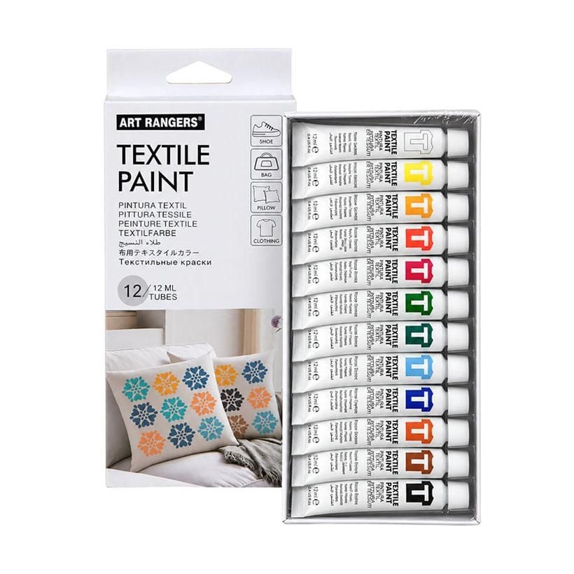 Фарби по тканині 12 кольорів по 12мл "Art Rangers" Textile Paint