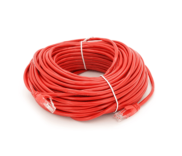 Патч-корд литий RITAR, UTP, RJ45, Cat.5e, 30m, червоний, Cu (мідь) 04307