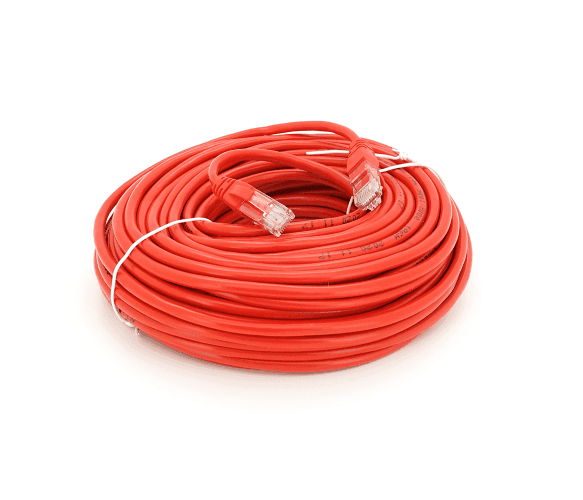 Патч-корд литий RITAR, UTP, RJ45, Cat.5e, 20m, червоний, Cu (мідь) 04303