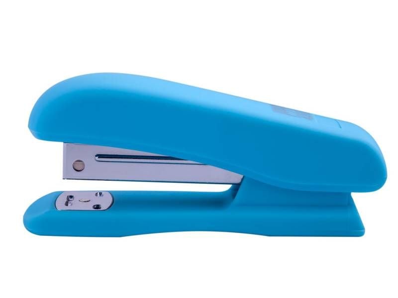 Степлер Buromax №24 RUBBER TOUCH 20л. блакитний BM.4202-14