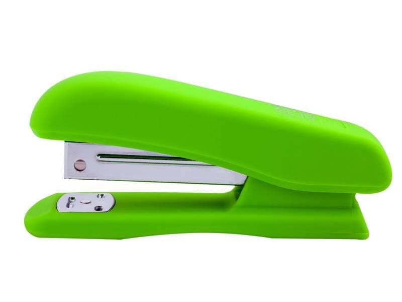 Степлер Buromax №24 RUBBER TOUCH 20л. св.зелений BM.4202-15